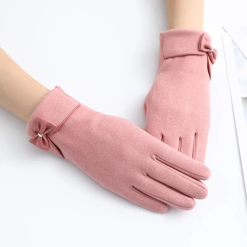 Crimson Luxe Touchscreen Gloves