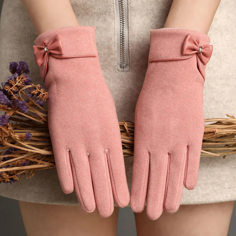 Crimson Luxe Touchscreen Gloves