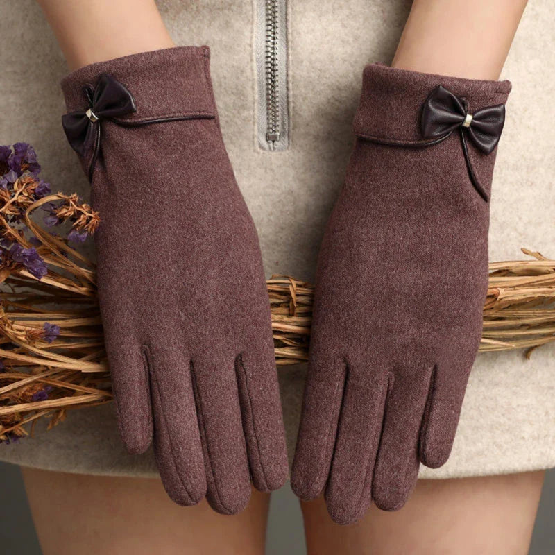 Crimson Luxe Touchscreen Gloves