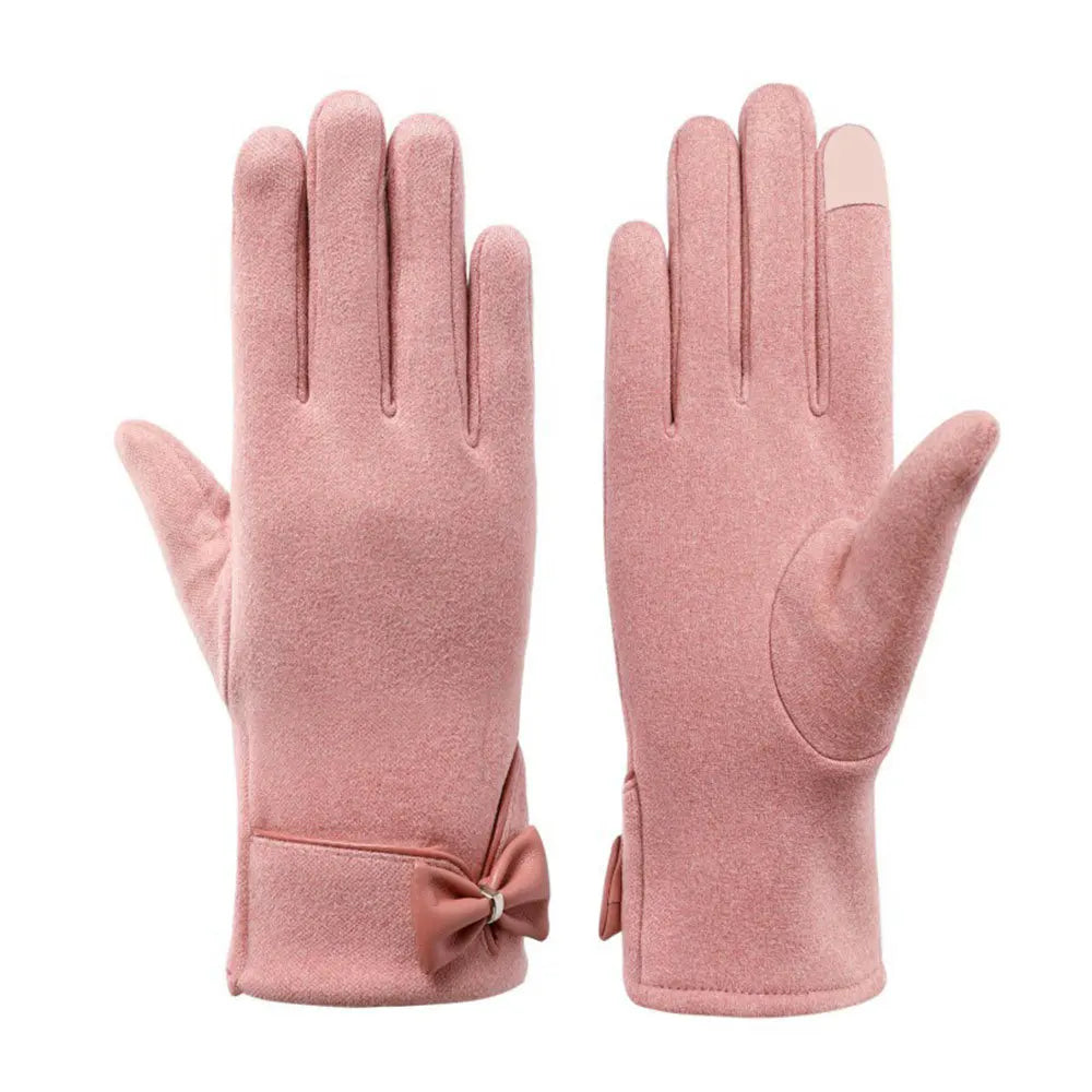 Crimson Luxe Touchscreen Gloves