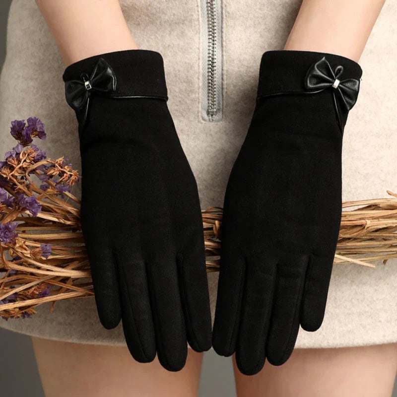 Crimson Luxe Touchscreen Gloves