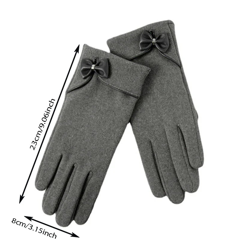 Crimson Luxe Touchscreen Gloves